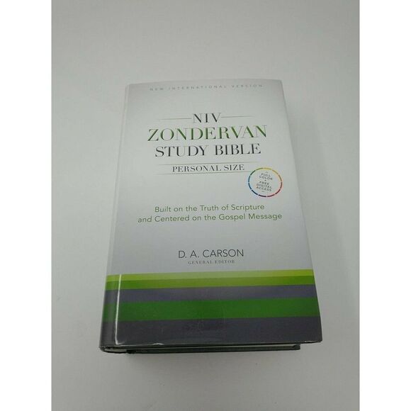 NIV Zondervan Study Bible : Personal Size General Editor D.A. Carson Hardcover - Picture 1 of 5